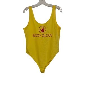 Body Glove Body Suit XL Sleeveless Yellow Red